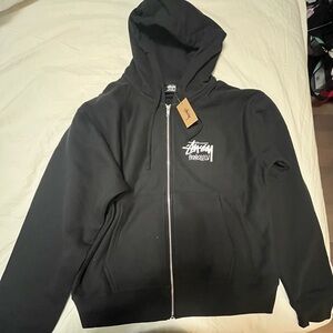 Stussy Honolulu Black Zip-Up Hoodie
